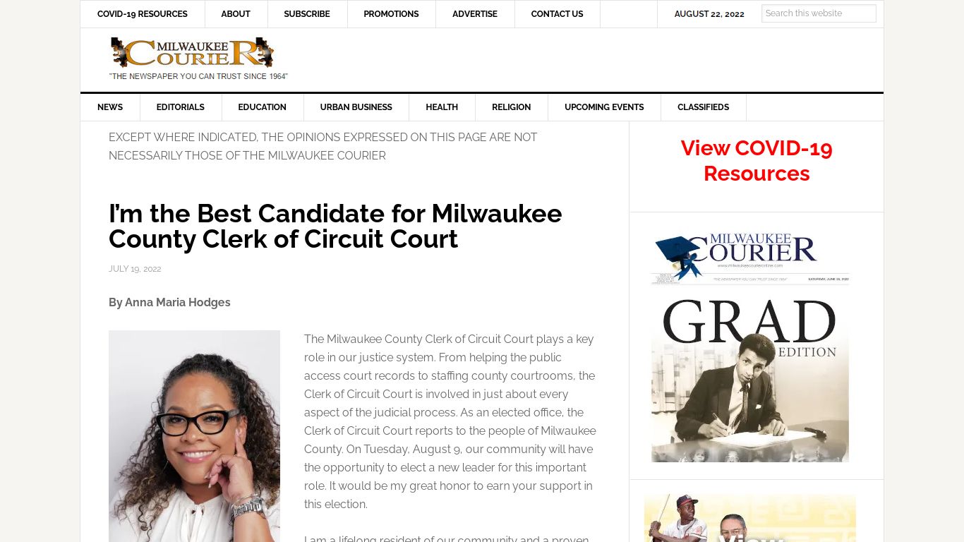 I’m the Best Candidate for Milwaukee County Clerk of Circuit Court