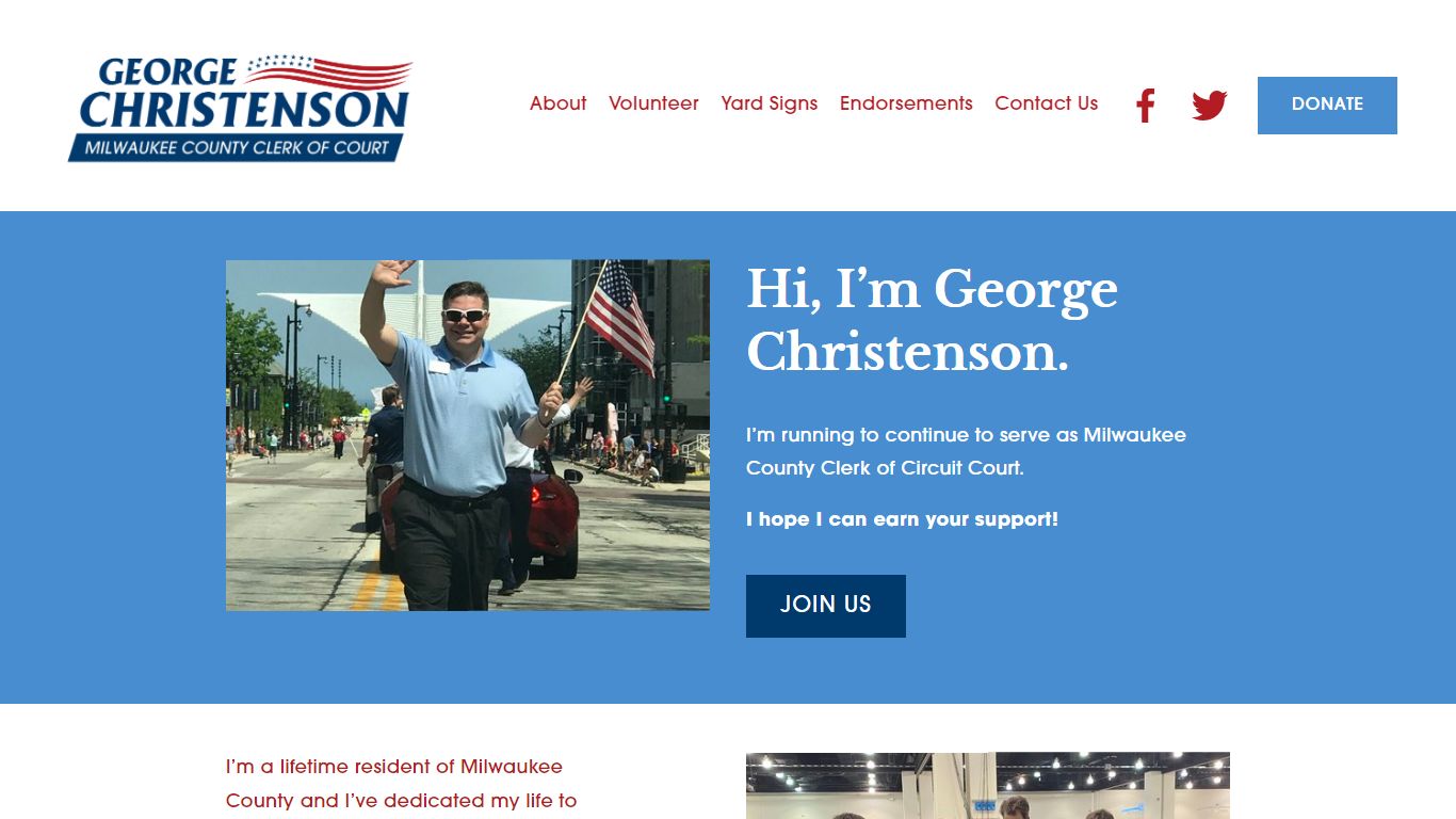 George Christenson for Clerk of Court